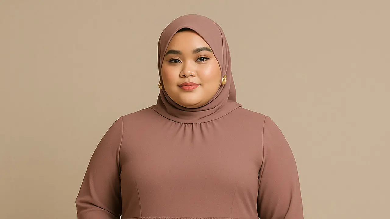 Model Gamis Simpel tapi Mewah untuk Orang Gemuk (Foto: ChatGPT)