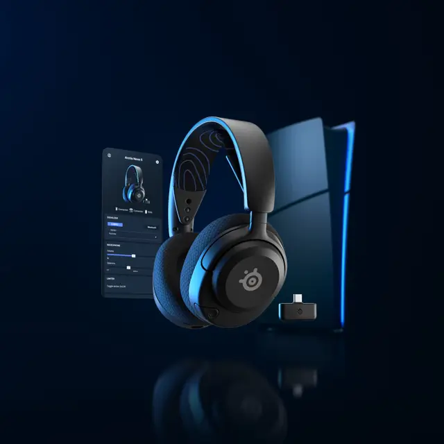 Headset gaming Arctis Nova 5 dari vendor periperal gaming SteelSeries
