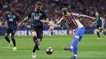 Alexander Sorloth tampil memukau saat laga leg kedua play off Liga Champions 2025/2026 antara Atletico Madrid melawan Club Brugge pada Selasa (24/02/2026) waktu setempat. (AFP/Thomas Coex)