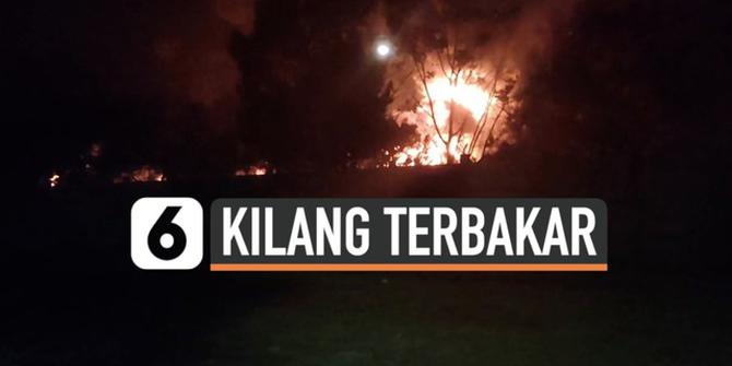 VIDEO: Api Masih Berkobar di Kilang Minyak Pertamina Balongan