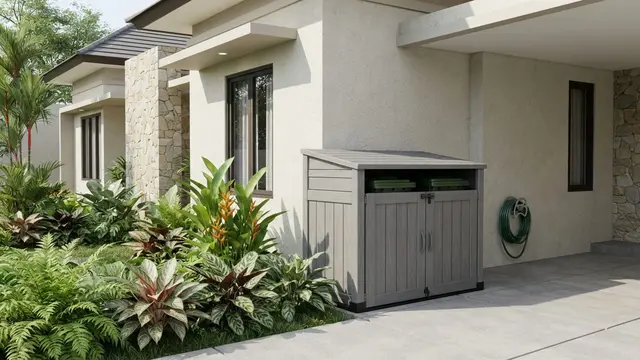 Ide Tempat Sampah Tertutup di Area Depan Rumah