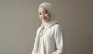 Gamis Brokat Putih/AI