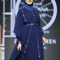 Ilustrasi Model Model Gamis Payet Simple Tapi Mewah(Sumber Gambar: Meta AI)