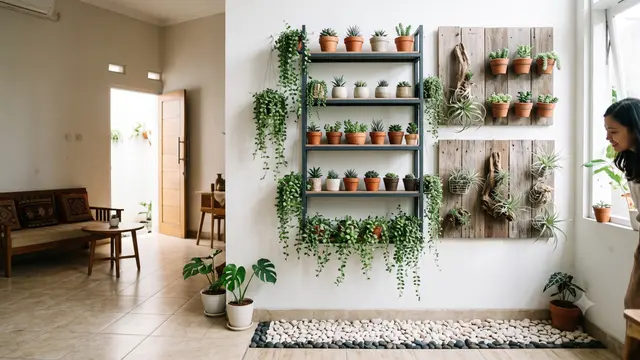 Taman Kering di Dalam Rumah Minimalis