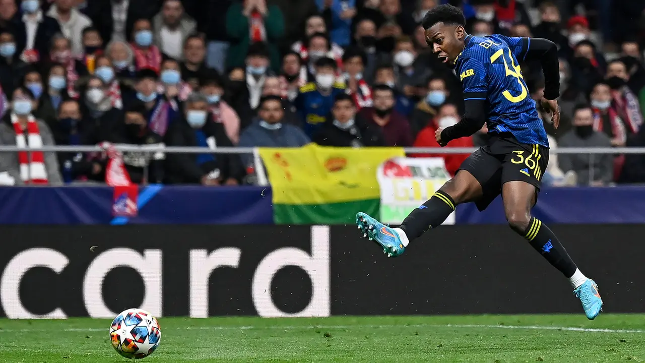 Foto: Manchester United Imbangi Atletico Madrid di Babak 16 Besar Liga Champions Lewat Gol Anthony Elanga