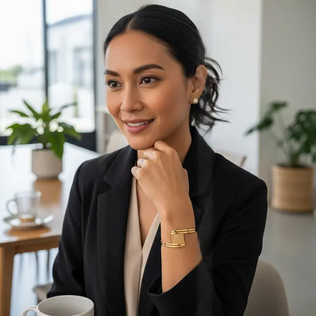 Model Gelang Emas Aman Dipakai Ibu Sehari-hari dan Acara Spesial