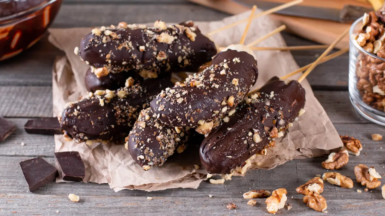 es pisang cokelat
