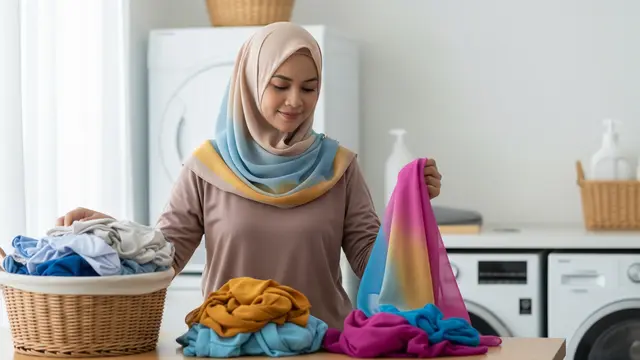 Cara Menghilangkan Noda Minyak di Jilbab