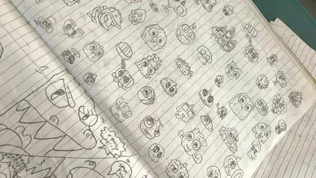 Haiqal Iskandar dan kecerdasannya menggambar tokoh-tokoh komik.