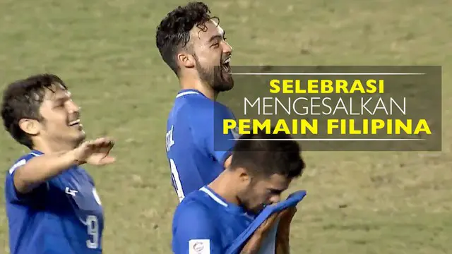 Selebrasi Mengesalkan Pemain Filipina Usai Cetak Gol ke Gawang Timnas Indonesia