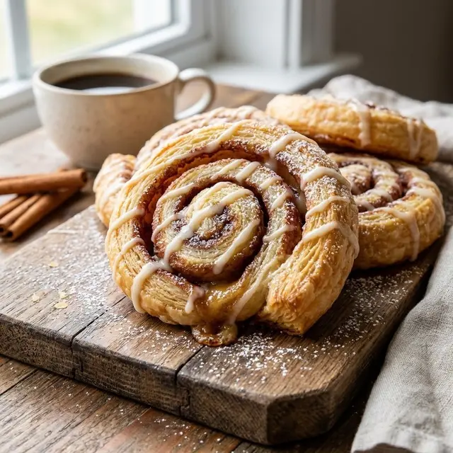 Cinnamon Roll Puff Pastry (Gemini AI)