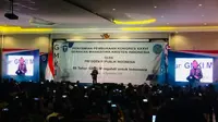 Presiden Jokowi membuka Kongres XXXVI Gerakan Mahasiswa Kristen Indonesia (GMKI). (Merdeka.com/ Titin Supriatin)