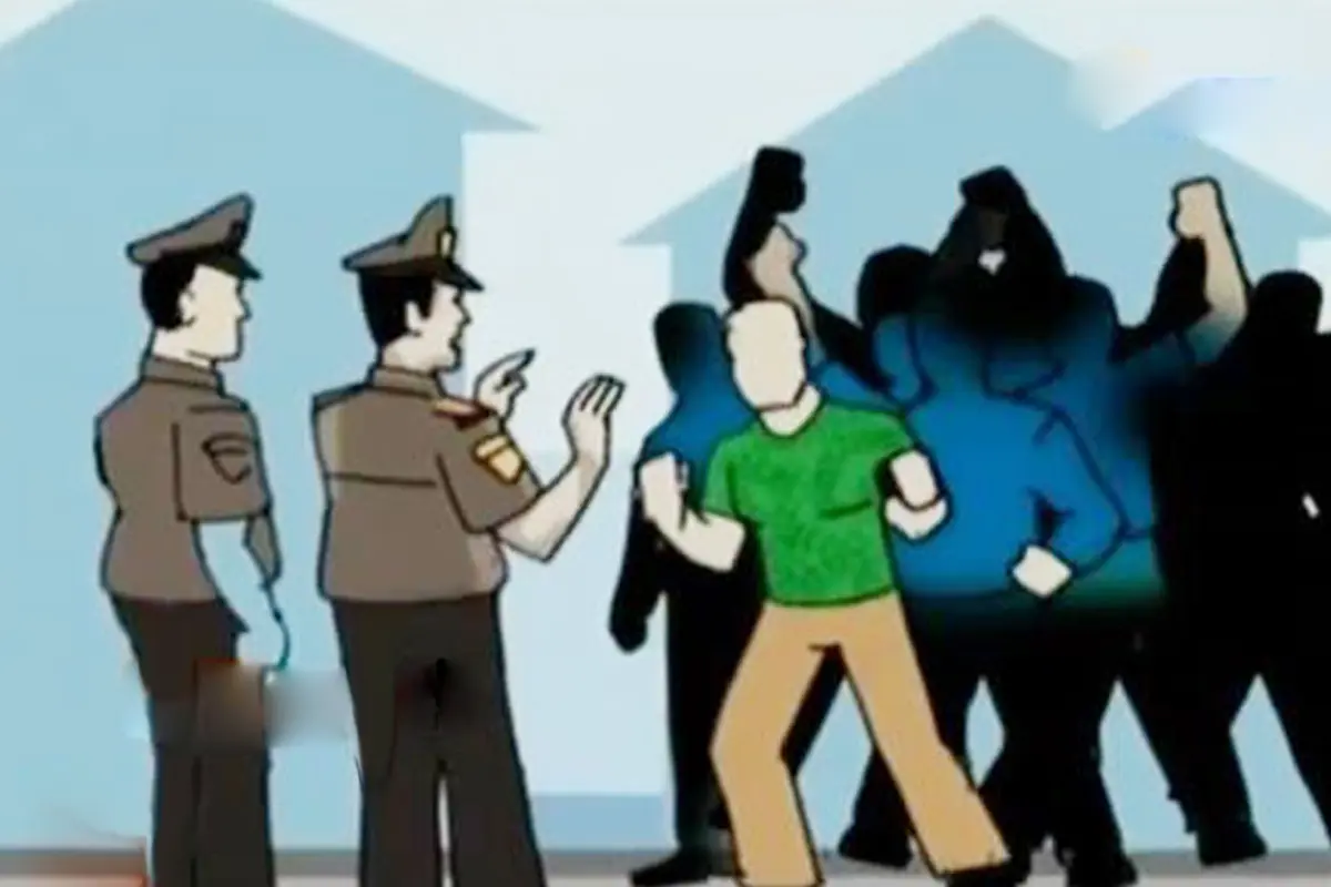 Bentrok Warga dan Polisi