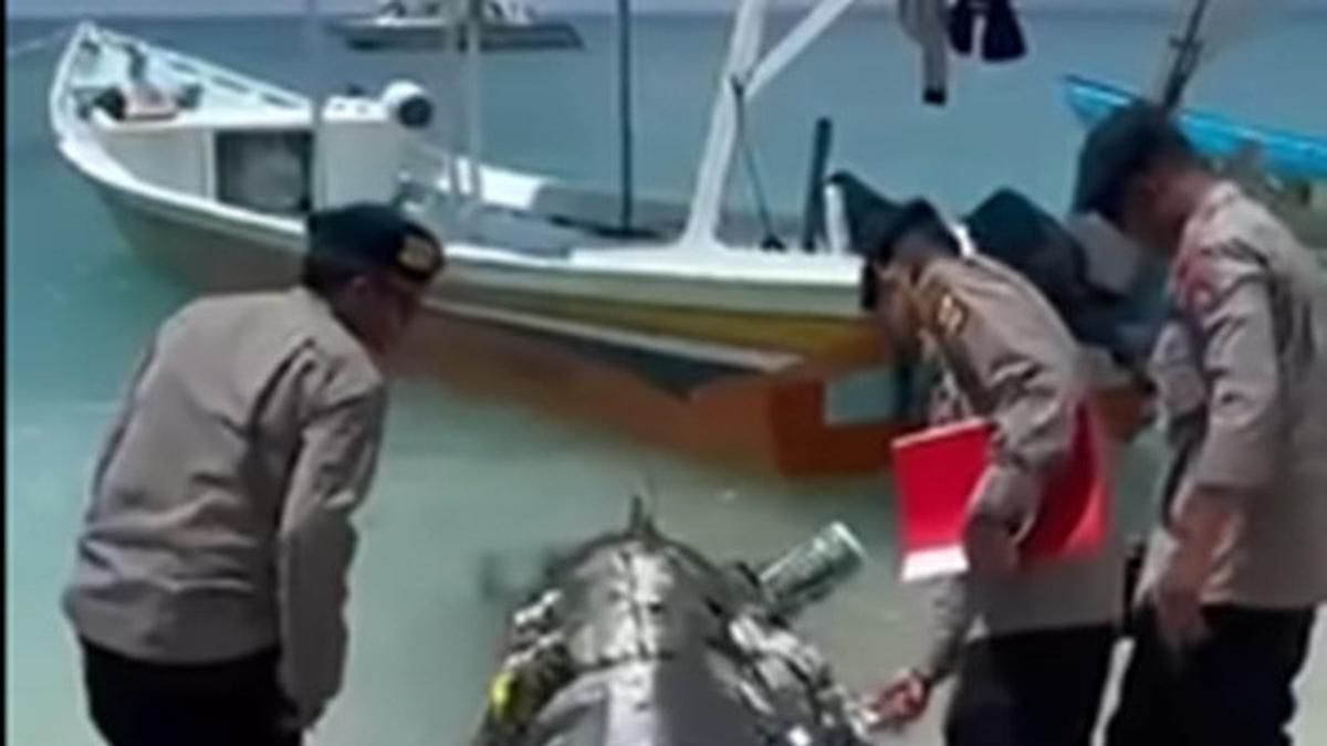 Nelayan Temukan Benda Mirip Torpedo di Perairan Gili Trawangan, Polisi Pastikan Bukan Bahan Peledak