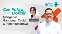 Live streaming Cek Fakta dengan Dokter: Mengenal Gangguan Tiroid dan Penanganannya dapat disaksikan melalui platform Vidio. (Dok. Vidio)