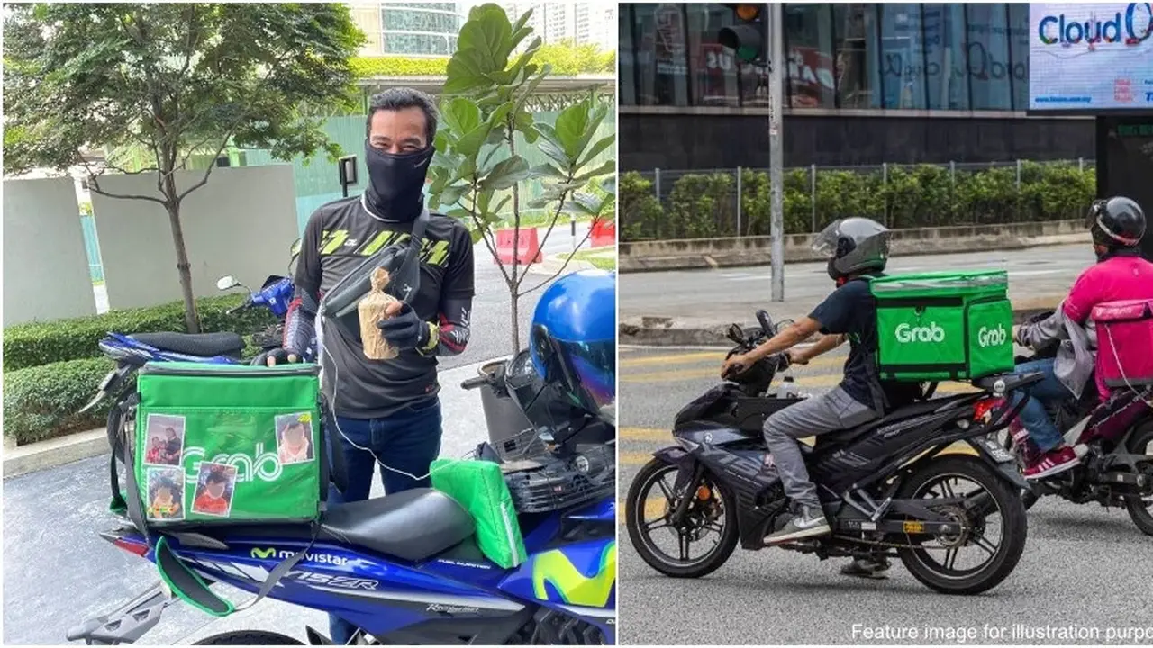 Driver Ojol Ini Tempel Foto Keluarga di Motornya Agar Semangat Bekerja, Bikin Salut