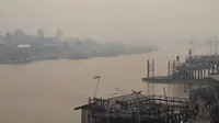 Kabut asap melanda Kota Palangka Raya, Kalimantan Tengah