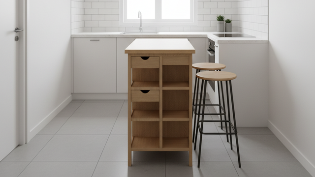 Diseño de cocina funcional 2x3