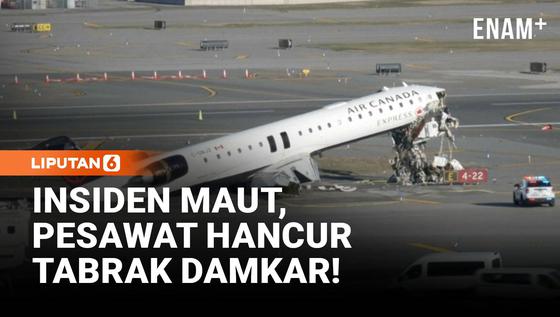 Kronologi Pesawat Tabrak Mobil Damkar di Bandara New York