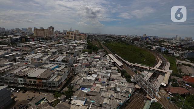 Ilustrasi Kota Jakarta padat penduduk