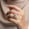 Model Cincin Batu Wanita Elegan. Foto: Gemini