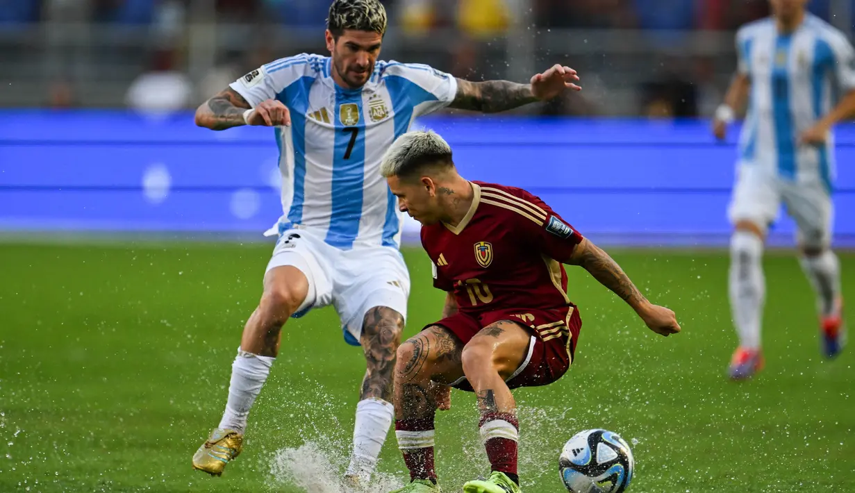 HIngga akhir laga skor imbang 1-1 tidak berubah. (JUAN BARRETO/AFP)