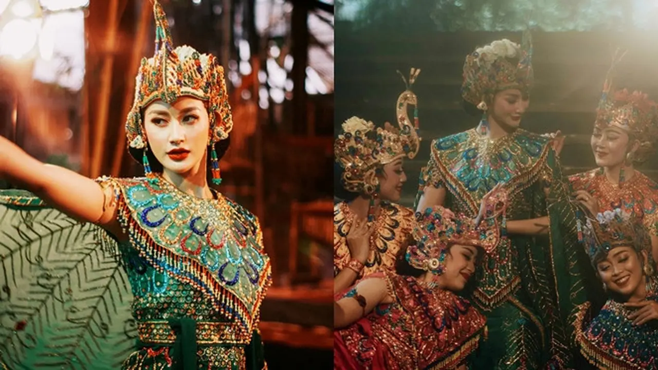 Potret Ayu Maulida Saat Kenakan Kostum Tari Merak