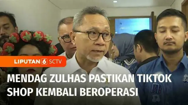 Menteri Perdagangan Zulkifli Hasan melakukan pertemuan dengan pedagang dan afiliator TikTok Shop. Dalam pertemuannya, salah satu yang dibahas Zulhas adalah kembali beroperasinya TikTok Shop di Indonesia.