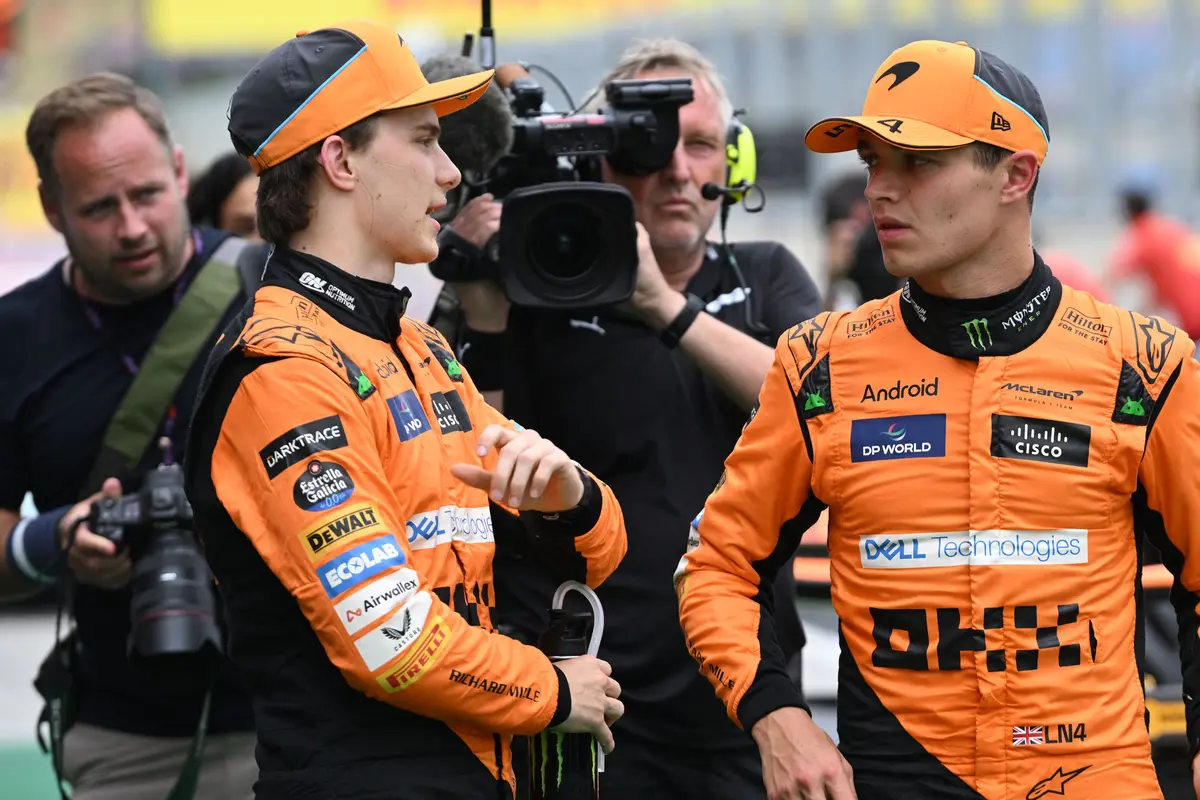 Lando Norris Asapi Oscar Piastri dan Max Verstappen di Kualifikasi GP Hungaria 2024