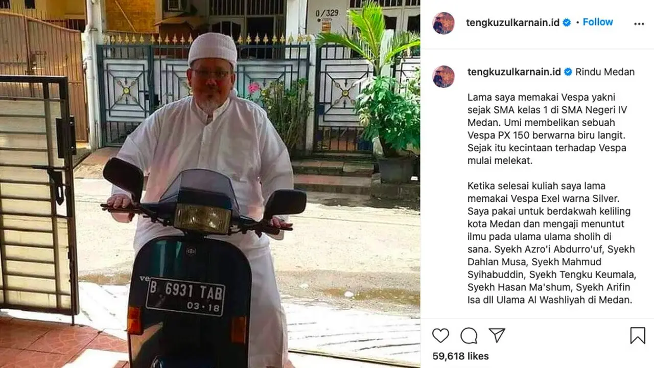 Vespa kenangan Ustaz Tengku Zulkarnain