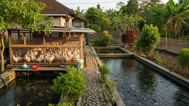 9 Ide Peternakan Kecil Campuran Ayam dan Ikan untuk Usaha Keluarga, Untung Berlipat