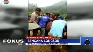 Longsor dari bukit setinggi 200 meter itu dipicu oleh hujan deras yang turun sepanjang Minggu malam kemarin. Sementara itu, Komar, sang ayah luput dari terjangan longsor.