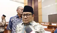 Ketua Tim Pengawasan (Timwas) Haji Dewan Perwakilan Rakyat (DPR), Abdul Muhaimin Iskandar alias Cak Imin,&nbsp;di Kompleks Parlemen Senayan, Jakarta, Senin (1/7/2024). (Liputan6.com/Delvira Hutabarat)