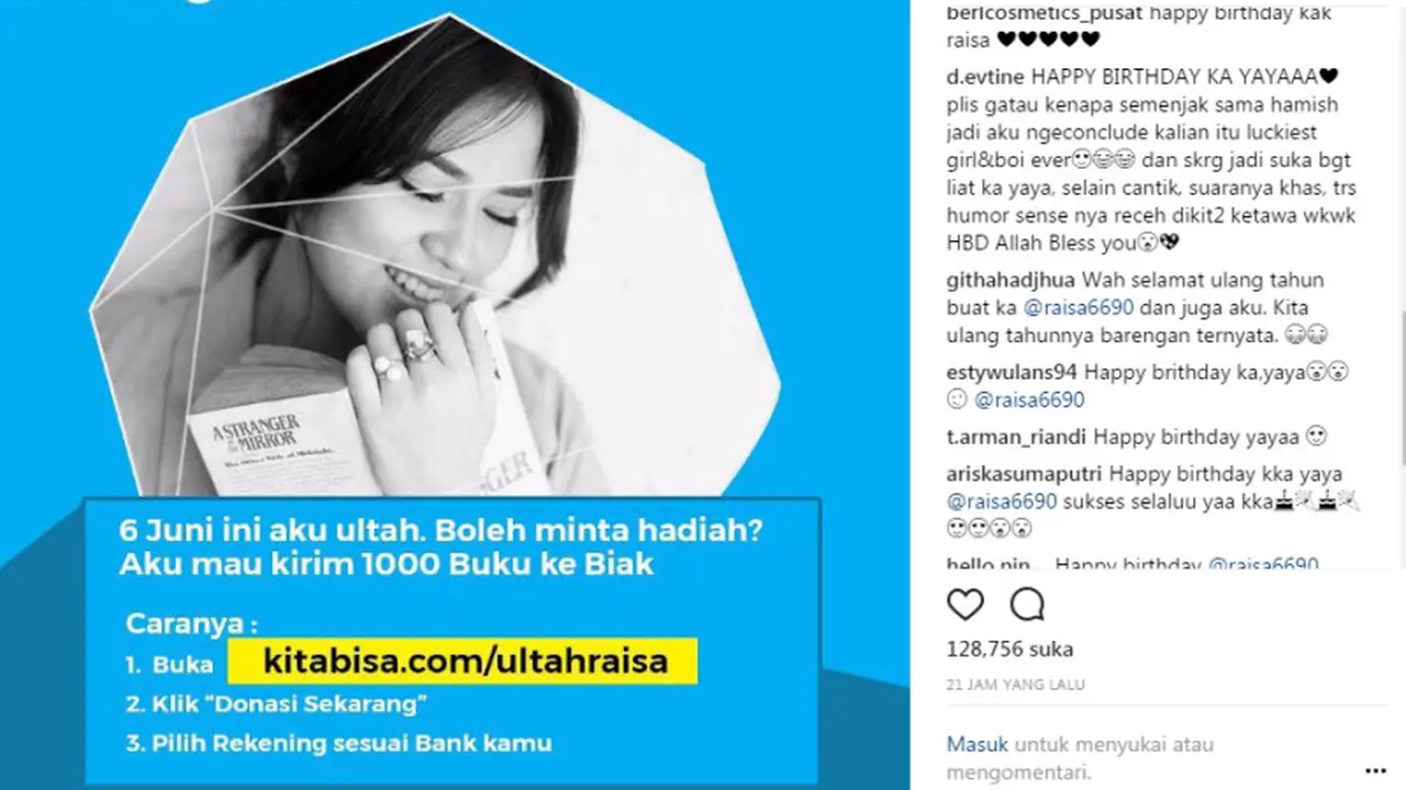 Ulang Tahun Raisa