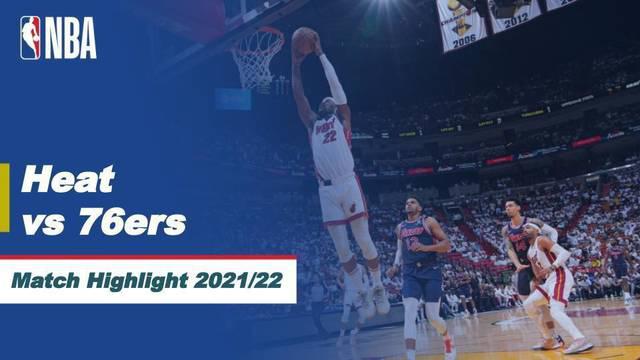 Berita Video, Highlights Semifinal Playoff NBA 2022 antara Miami Heat Vs Philadelphi 76ers pada Kamis (5/5/2022)
