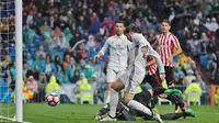 Gawang Bilbao kala dibobol striker Real Madrid, Alvaro Morata (Foto: Real Madrid)