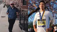 Potret Tarra Budiman ikut Boston Marathon (sumber: Instagram/tarrabudiman)
