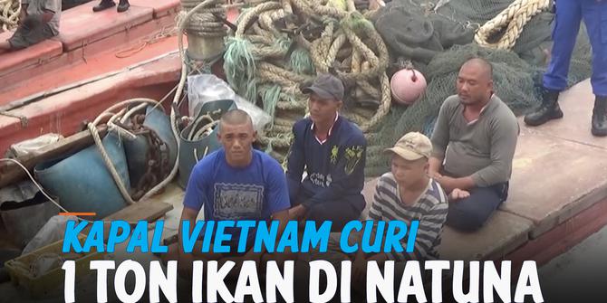 VIDEO: 4 Kapal Vietnam Curi 1 Ton Ikan di Perairan Natuna