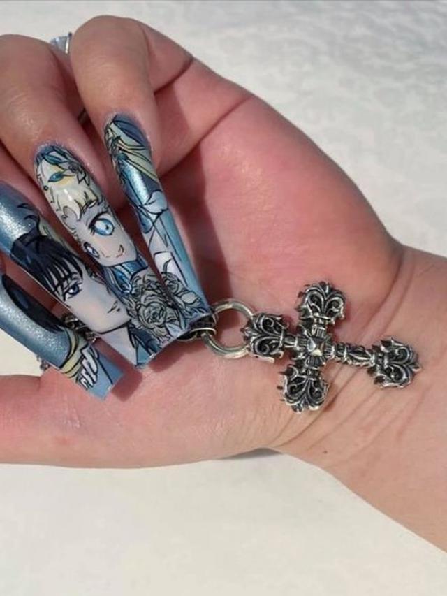 7 Potret Nail Art dengan Gambar Artis dan Tokoh Terkenal Ini Detailnya Mengagumkan