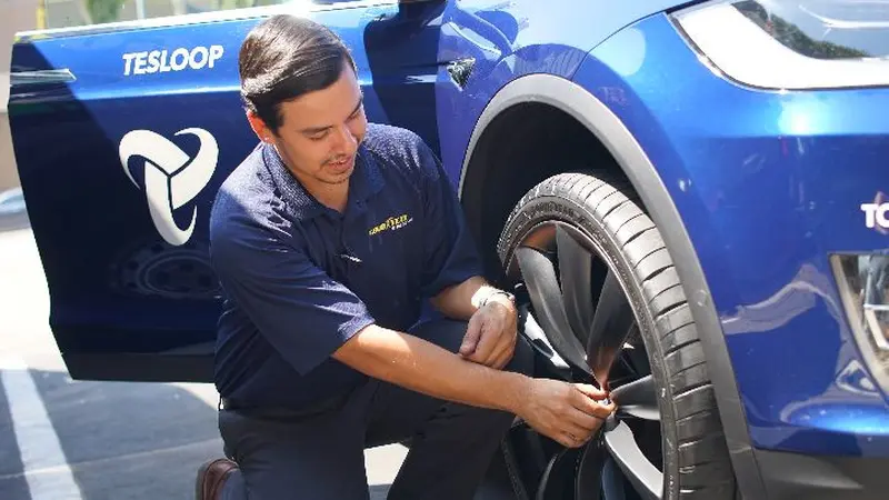 Kolaborasi Goodyear dan Tesloop (Foto:Istimewa)