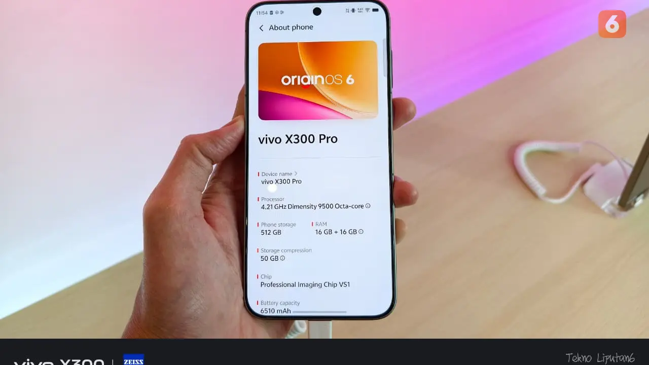 OriginOS 6 di Vivo X300 Pro. Liputan6.com/Aditya Eka Prawira