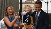 Ryan Reynolds bersama istri dan anak-anaknya (Foto: AFP / MARK RALSTON)