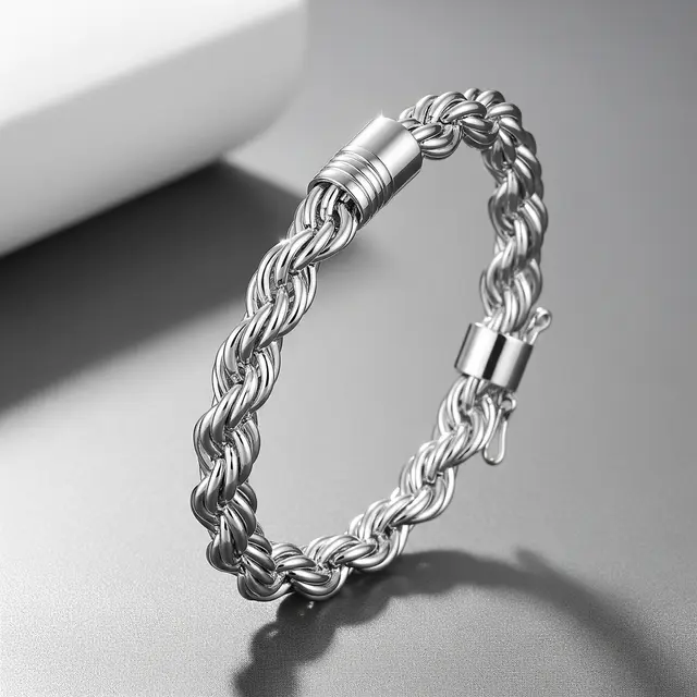 Gelang Rantai Emas Putih Model Korea 2025