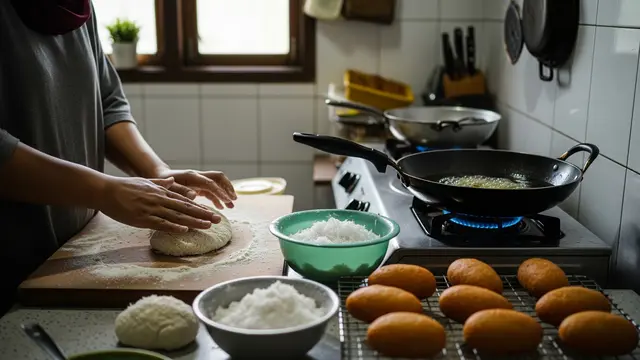 Membuat Gemblong Kelapa