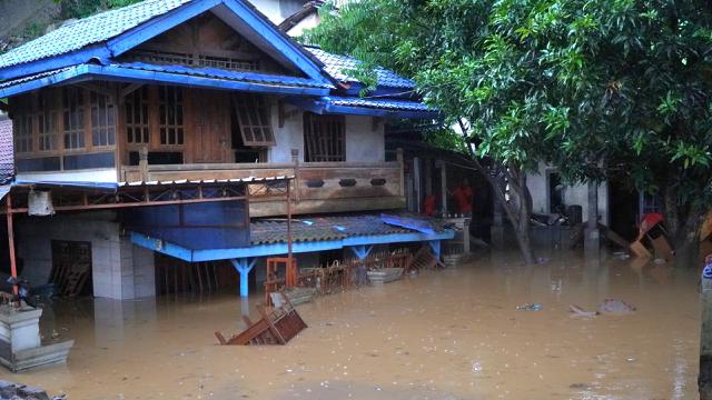 Banjir bandang yang melanda Kota Bandar Lampung.  Foto : (Istimewa).