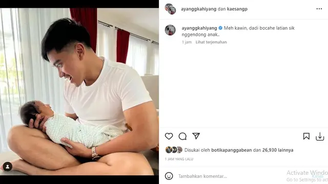 Kaesang Pangarep (Foto: Instagram/@ayanggkahiyang)