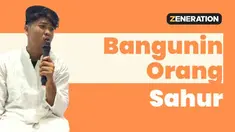 Hanya di Indonesia, ada tradisi membangunkan sahur yang dilakukan oleh segerombolan orang dewasa hingga anak-anak dengan menggunakan beduk atau alat musik lainnya. Apakah di daerah sahabat Liputan6.com ada tradisi membangunkan sahur juga?