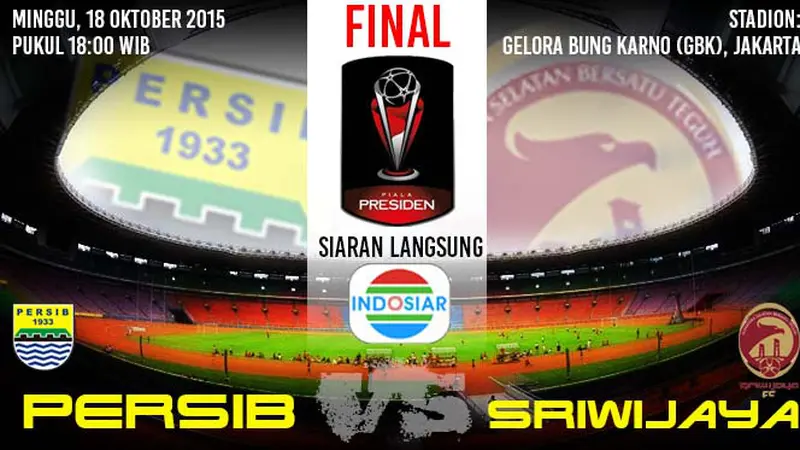 jadwal pertandingan persib vs sriwijaya