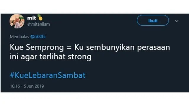 Singkatan Lucu Soal Kue Lebaran Ala Netizen Ini Bikin Ngakak