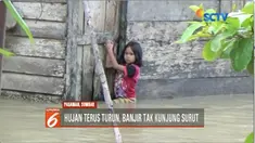 Kecamatan Rao Selatan dan Kecamatan Panti, Kabupaten Pasaman, Sumatera Barat, masih terendam banjir bandang.